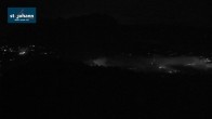 Archiv Foto Webcam St. Johann/Tirol: Blick von der Bergstation Harschbichl 21:00