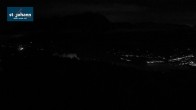 Archiv Foto Webcam St. Johann/Tirol: Blick von der Bergstation Harschbichl 03:00