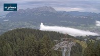 Archiv Foto Webcam St. Johann/Tirol: Blick von der Bergstation Harschbichl 05:00
