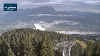 Archiv Foto Webcam St. Johann/Tirol: Blick von der Bergstation Harschbichl 06:00