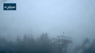 Archiv Foto Webcam St. Johann/Tirol: Blick von der Bergstation Harschbichl 19:00