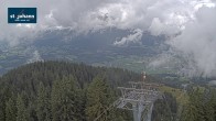 Archiv Foto Webcam St. Johann/Tirol: Blick von der Bergstation Harschbichl 11:00