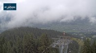 Archiv Foto Webcam St. Johann/Tirol: Blick von der Bergstation Harschbichl 13:00