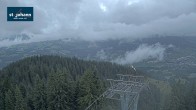 Archiv Foto Webcam St. Johann/Tirol: Blick von der Bergstation Harschbichl 19:00