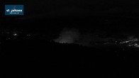 Archiv Foto Webcam St. Johann/Tirol: Blick von der Bergstation Harschbichl 03:00