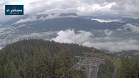 Archiv Foto Webcam St. Johann/Tirol: Blick von der Bergstation Harschbichl 06:00