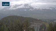 Archiv Foto Webcam St. Johann/Tirol: Blick von der Bergstation Harschbichl 09:00