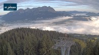 Archiv Foto Webcam St. Johann/Tirol: Blick von der Bergstation Harschbichl 05:00