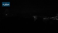 Archiv Foto Webcam St. Johann/Tirol: Blick von der Bergstation Harschbichl 01:00