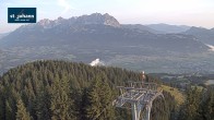 Archiv Foto Webcam St. Johann/Tirol: Blick von der Bergstation Harschbichl 05:00