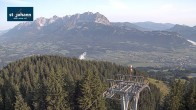 Archiv Foto Webcam St. Johann/Tirol: Blick von der Bergstation Harschbichl 06:00