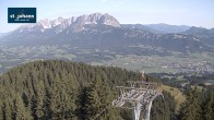 Archiv Foto Webcam St. Johann/Tirol: Blick von der Bergstation Harschbichl 07:00