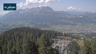 Archiv Foto Webcam St. Johann/Tirol: Blick von der Bergstation Harschbichl 13:00