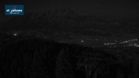 Archiv Foto Webcam St. Johann/Tirol: Blick von der Bergstation Harschbichl 01:00
