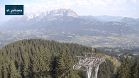 Archiv Foto Webcam St. Johann/Tirol: Blick von der Bergstation Harschbichl 07:00