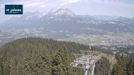 Archiv Foto Webcam St. Johann/Tirol: Blick von der Bergstation Harschbichl 09:00