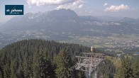 Archiv Foto Webcam St. Johann/Tirol: Blick von der Bergstation Harschbichl 13:00