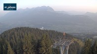 Archiv Foto Webcam St. Johann/Tirol: Blick von der Bergstation Harschbichl 05:00