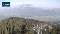 Archiv Foto Webcam St. Johann/Tirol: Blick von der Bergstation Harschbichl 07:00