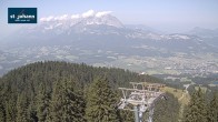 Archiv Foto Webcam St. Johann/Tirol: Blick von der Bergstation Harschbichl 11:00