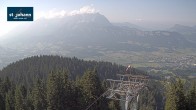Archiv Foto Webcam St. Johann/Tirol: Blick von der Bergstation Harschbichl 15:00