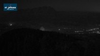 Archiv Foto Webcam St. Johann/Tirol: Blick von der Bergstation Harschbichl 03:00
