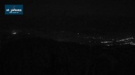 Archiv Foto Webcam St. Johann/Tirol: Blick von der Bergstation Harschbichl 23:00