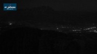 Archiv Foto Webcam St. Johann/Tirol: Blick von der Bergstation Harschbichl 03:00