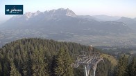 Archiv Foto Webcam St. Johann/Tirol: Blick von der Bergstation Harschbichl 06:00