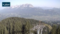 Archiv Foto Webcam St. Johann/Tirol: Blick von der Bergstation Harschbichl 07:00