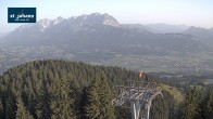 Archiv Foto Webcam St. Johann/Tirol: Blick von der Bergstation Harschbichl 06:00