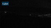 Archiv Foto Webcam St. Johann/Tirol: Blick von der Bergstation Harschbichl 01:00