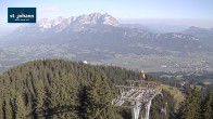 Archiv Foto Webcam St. Johann/Tirol: Blick von der Bergstation Harschbichl 07:00