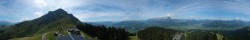 Archiv Foto Webcam St. Johann/Tirol: Blick von der Bergstation Harschbichl 11:00