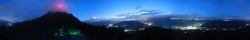 Archiv Foto Webcam St. Johann/Tirol: Blick von der Bergstation Harschbichl 19:00