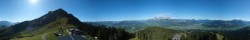 Archiv Foto Webcam St. Johann/Tirol: Blick von der Bergstation Harschbichl 09:00