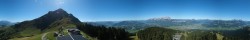 Archiv Foto Webcam St. Johann/Tirol: Blick von der Bergstation Harschbichl 11:00