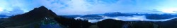 Archiv Foto Webcam St. Johann/Tirol: Blick von der Bergstation Harschbichl 05:00