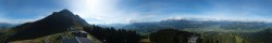 Archiv Foto Webcam St. Johann/Tirol: Blick von der Bergstation Harschbichl 13:00