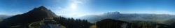 Archiv Foto Webcam St. Johann/Tirol: Blick von der Bergstation Harschbichl 15:00