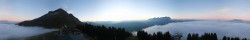 Archiv Foto Webcam St. Johann/Tirol: Blick von der Bergstation Harschbichl 17:00