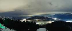 Archiv Foto Webcam St. Johann/Tirol: Blick von der Bergstation Harschbichl 23:00