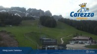 Archived image Webcam Welschnofen: View chair Lift King Laurin 01:00