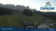 Archived image Webcam Welschnofen: View chair Lift King Laurin 01:00