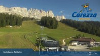 Archived image Webcam Welschnofen: View chair Lift King Laurin 11:00