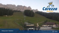 Archived image Webcam Welschnofen: View chair Lift King Laurin 13:00