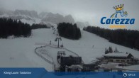 Archived image Webcam Welschnofen: View chair Lift King Laurin 08:00