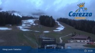 Archived image Webcam Welschnofen: View chair Lift King Laurin 02:00