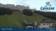 Archived image Webcam Welschnofen: View chair Lift King Laurin 00:00