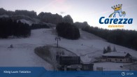 Archived image Webcam Welschnofen: View chair Lift King Laurin 06:00